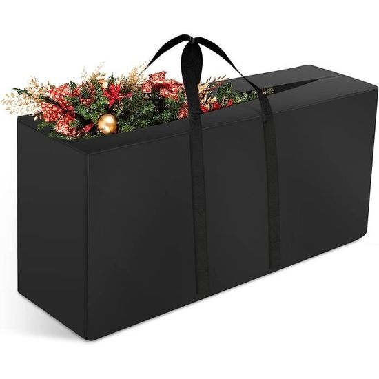 Grand Sac De Rangement Imperméable 210D Pour Coussins Extérieur – 173x76x51 Cm, Housse Protection Meubles Jardin, Patio, Siège, Couette Ou Sapin Noël