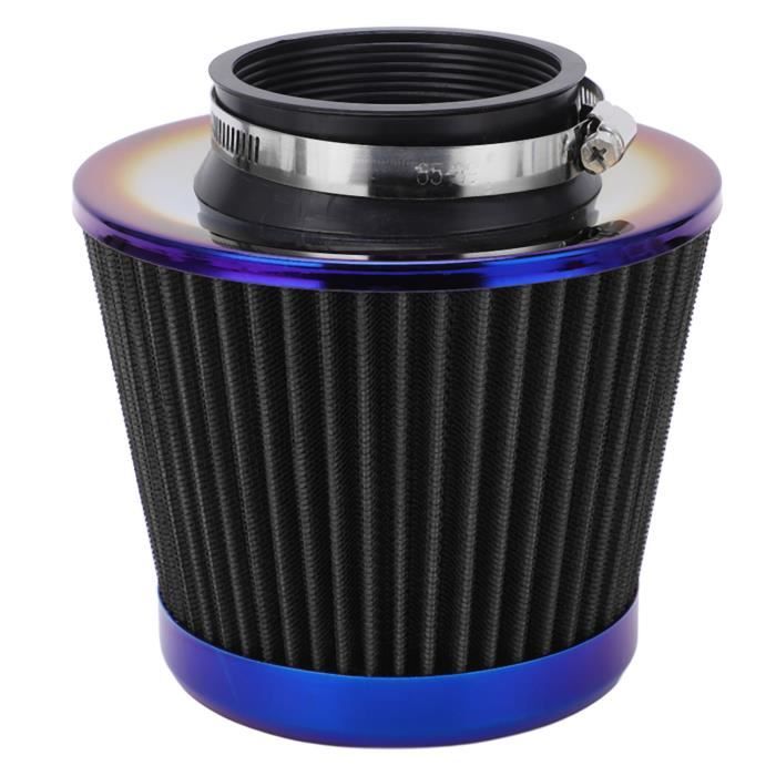 Atyhao Filtre à air conique rond Filtre à air d'admission de voiture 3 pouces/76 mm accessoire universel à cône réutilisable