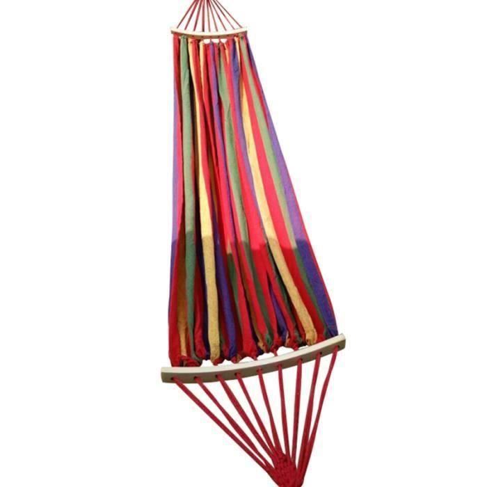 1 hamac double balançoire en bois pour l'extérieur HAMAC