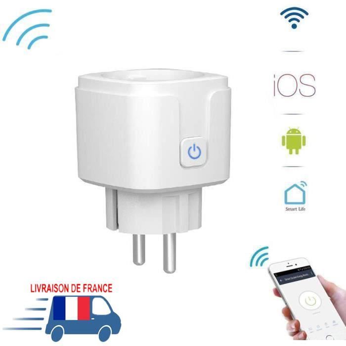 Prise Connectée,pour économies d'énergies ,wifi intelligente Contrôle par Application,Fonction de minuterie -W1