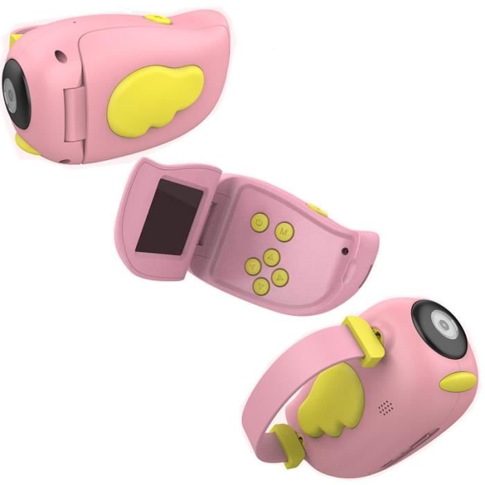 Appareil photo enfant,Bébé jouets 0 12 mois dessin animé appareil photo numérique enfants créatif jouet éducatif - Type Angel Pink