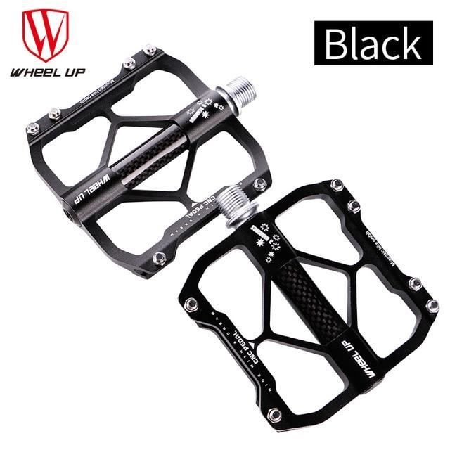 Pièce Détachée,Roues en alliage d'aluminium Tube de carbone pédales de vélo pédales de vélo de route de montagne - Type Black