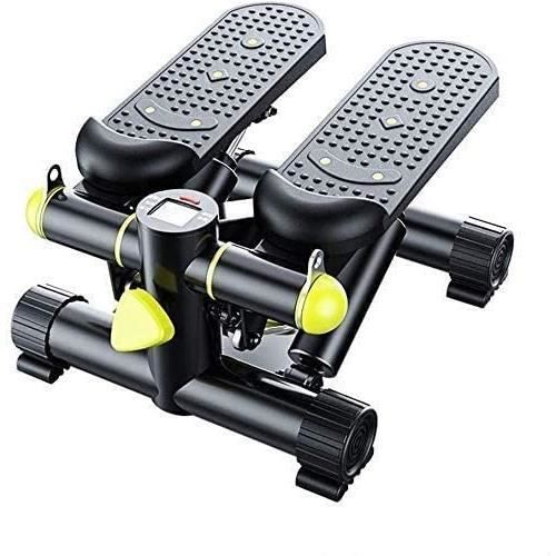 Mute Stepper Fitness Equipement Cross Trainer avec Expandeur Mmultifonctionnel Mini Bike d'Exercice Swing Stepper pour Femme Santeac
