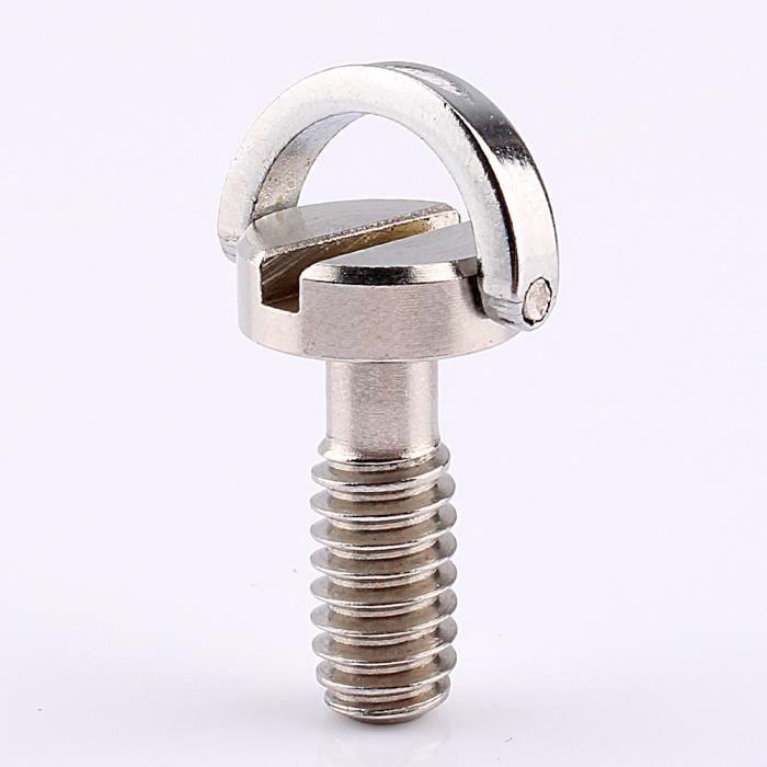 YOSOO 1/4 D-Ring vis en acier inoxydable pour trépied d'appareil photo monopode à plaque de dégagement rapide En Stock