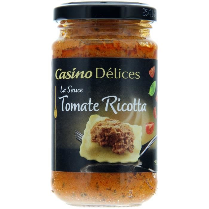 CASINO DELICES Sauce Tomate Riccotta Basilic - 190g