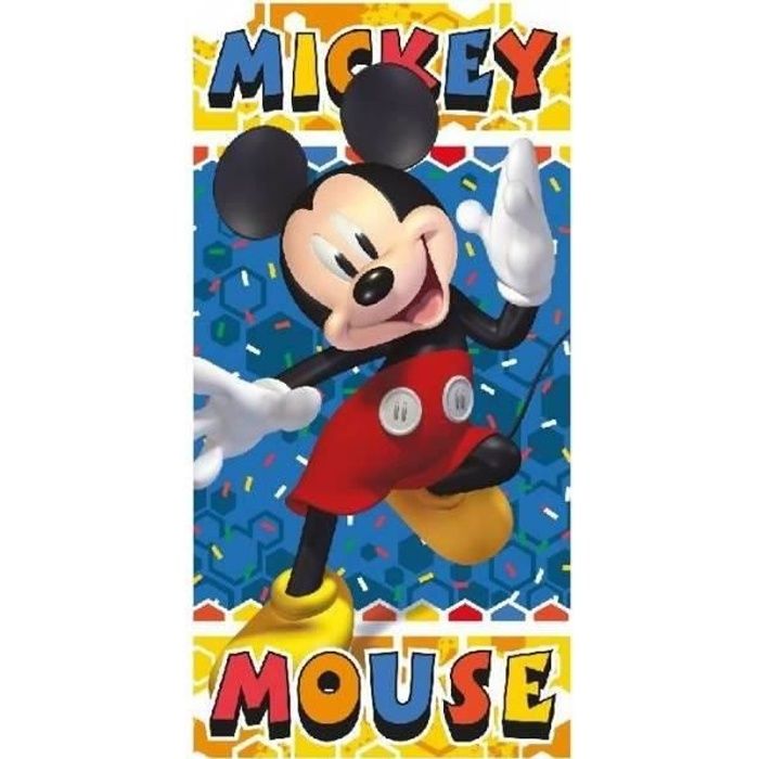 MICKEY DISNEY DRAP DE BAIN-SERVIETTE DE PLAGE 70X140 CM.COTON.