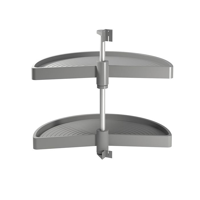 Jeu de plateaux Shelvo EMUCA 1-2 lune pour module 800 mm en plastique gris - 8929221