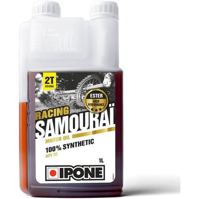 Huile moteur IPONE Racing Samouraï 2T - 1 Litre