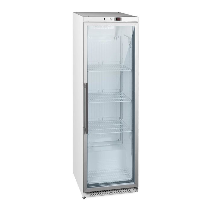 Réfrigérateur Frigo à Boisson Bouteille Porte verre verrouillable 391L 215W 3 étagères RCGK-W400