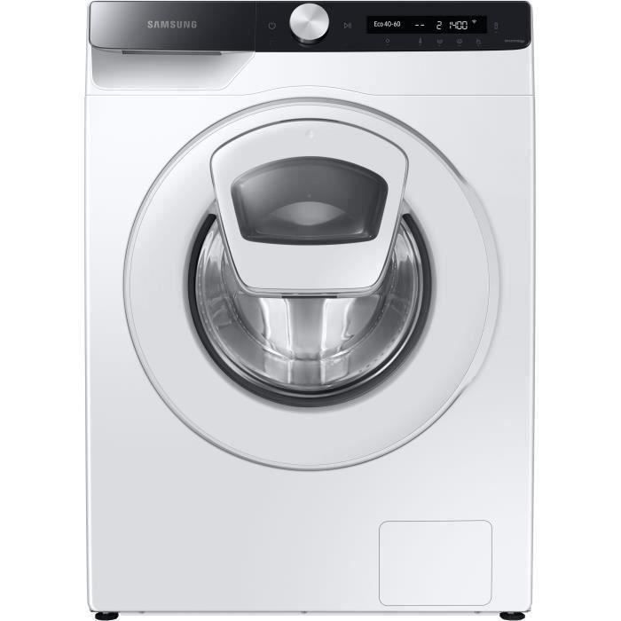 Lave-linge hublot SAMSUNG AddWash WW80T554DTE/S3 - 8 kg - 1400 trs/min - Blanc