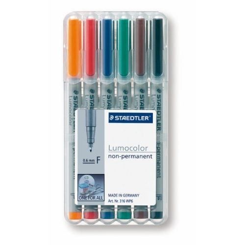 STAEDTLER LUMOCOLOR BOÎTE DE 6 FEUTRES UNIVERSE…