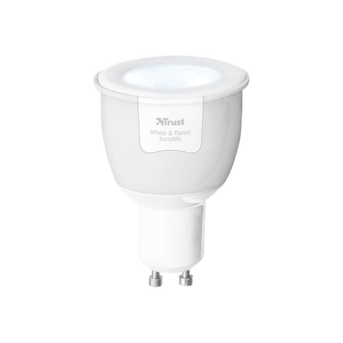 Trust ZigBee ZLED-TUNEG6 Ampoule LED avec réflecteur GU10 6 W (équivalent 35 W) classe A flame-cool light 2200-6500 K