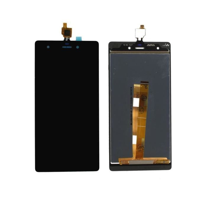 Ecran complet vitre tactile + lcd wiko pulp 4g noir + outils