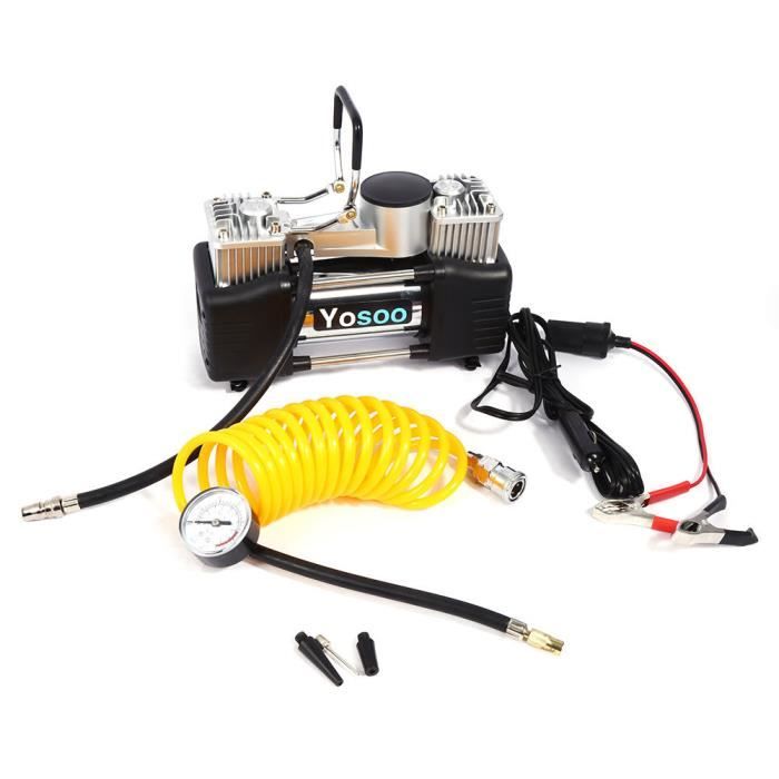 12V Pompe d'Infiltration de Pneu Compresseur d'Air Cylindres Pour Voiture