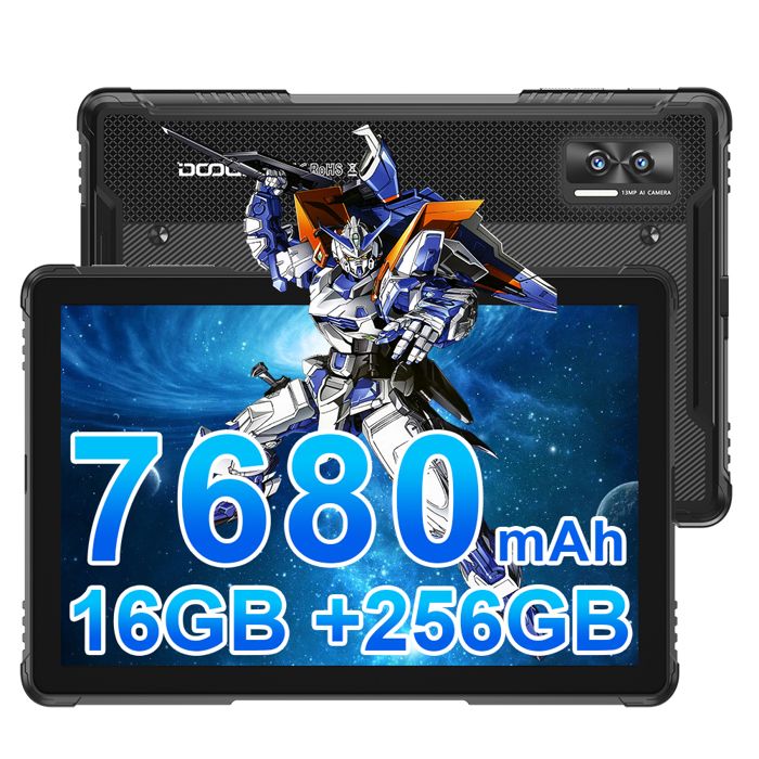 DOOGEE R08 Outdoor Tablet - Robustes 10.1 Zoll Android Tablet Mit 16GB RAM & 7680mAh Akku