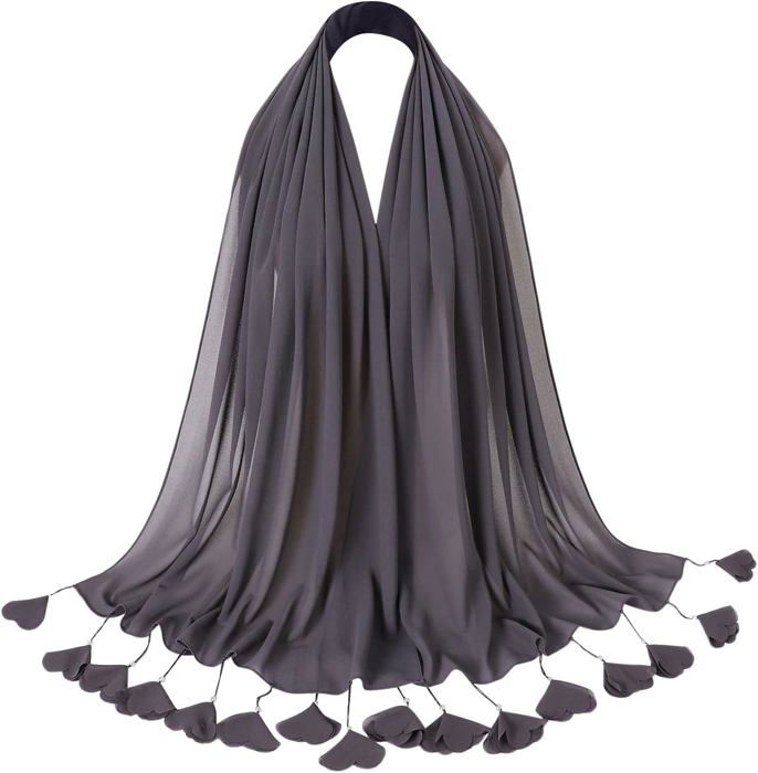 Foulard Hijab En Mousseline De Soie - Châle Léger été Femmes, 80 Couleurs Disponibles, Tissu Chiffon Doux, Neuf Avec étiquettes