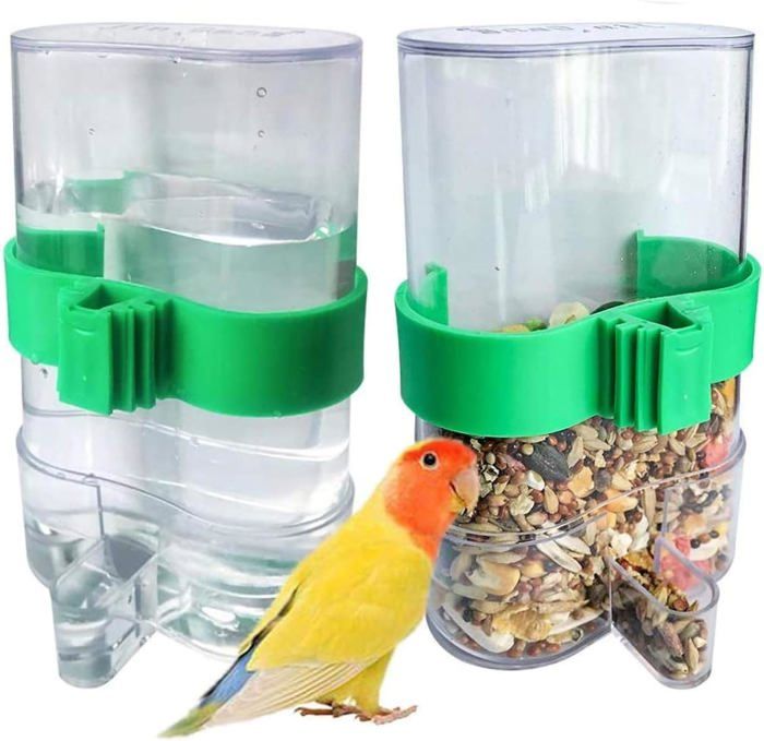 Comparer les prix de Distributeur d'eau automatique oiseau, 2 pièces distributeur d'eau pour perroquets, perruches, oiseaux d'amour
