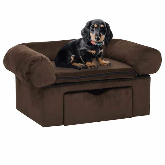 vidaXL Canapé pour chien avec tiroir 75x50x38 cm