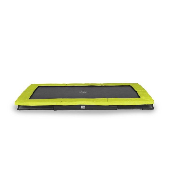 Trampoline EXIT Silhouette Rectangulaire – 244 X 366 Cm – Filet De Sécurité, 80 Ressorts – Charge Max 120 Kg