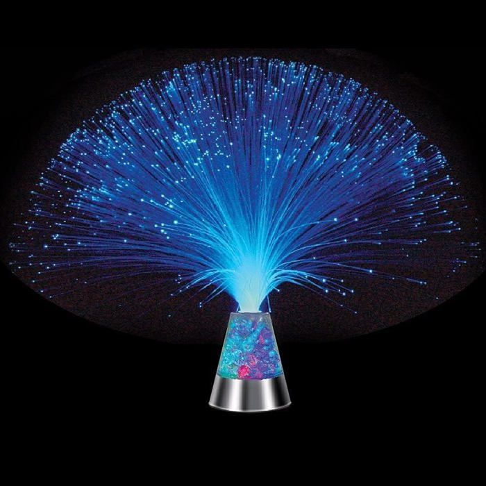 Lampe fibre optique avec lumire LED changeante de couleur Glacier Night Light Label