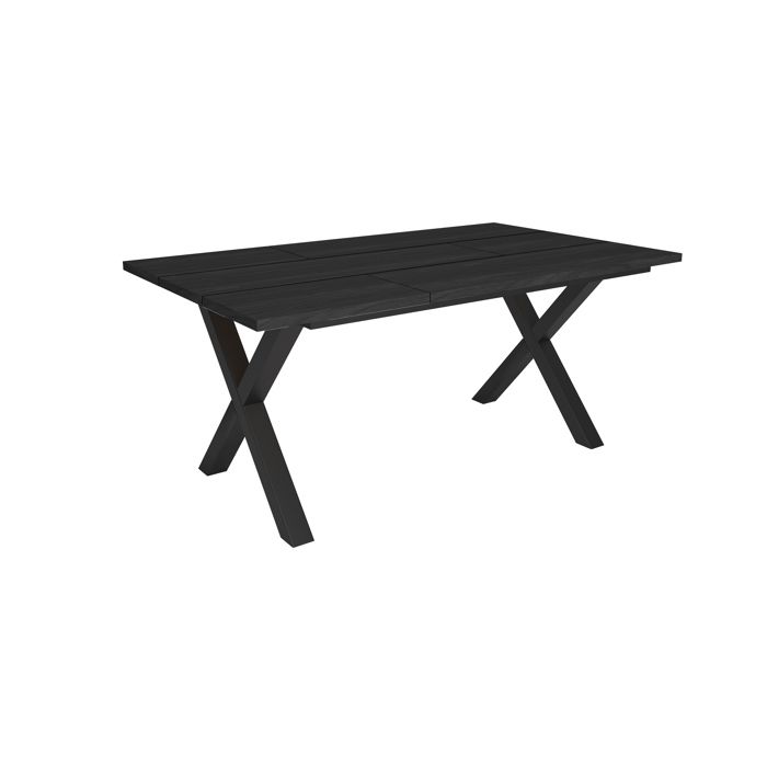 Table à manger Meuble Salle à Manger 167x90x74 cm Pour 8 personnes Noir RF3814 Table à manger Meuble Salle à Manger 167x90x74 cm Pour 8 personnes Noir RF3814