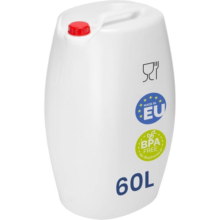 Jerrican Eau 20 L Avec Robinet – Sans BPA, HDPE Alimentaire – Pour Camping, Caravane, Stockage Eau, Huile, Jus