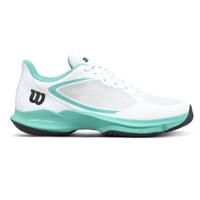 Chaussures de padel femme Wilson Hurakn Lite - white/turquoise/black