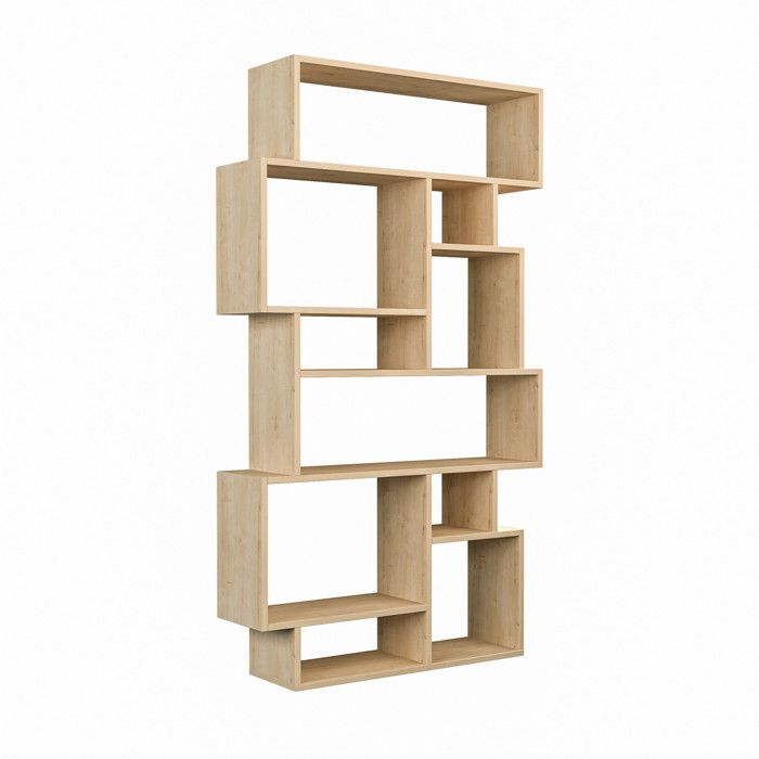 Bibliothèque en bois Karmato - 96 x 25 x 168 cm - Chêne de Sonoma Bibliothèque en bois Karmato - 96 x 25 x 168 cm - Chêne de Sonoma
