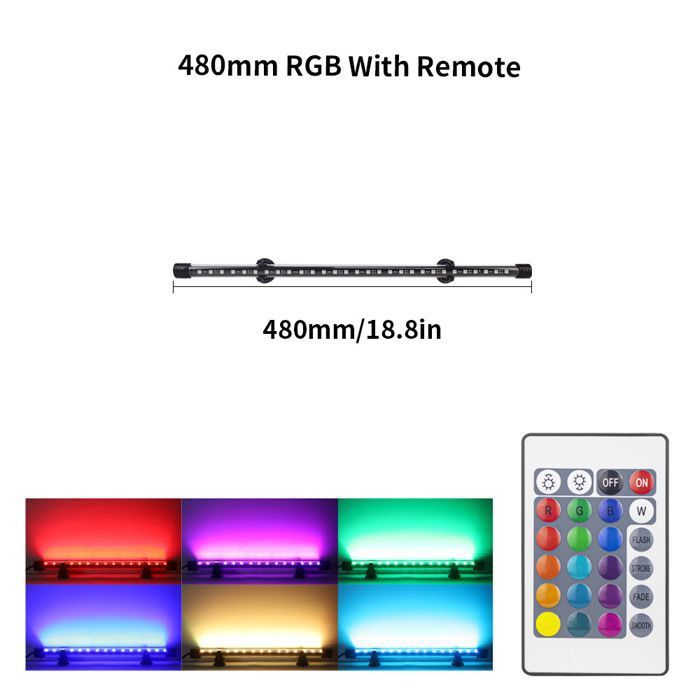 Comparer les prix de Éclairage LED pour aquarium - XVX - Tube submersible IP68 - RGB - 10W - 30 LED SMD 5730 - 90-260V