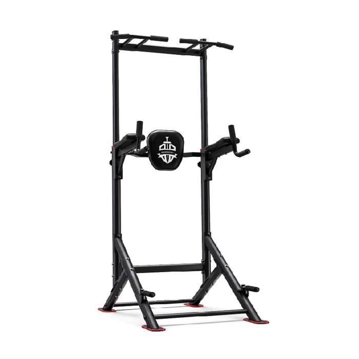 Chaise Romaine 5-en-1 FED FITNESS – Barre de Traction & Dips – Station Musculation – Structure Triangulaire – Max 200 kg