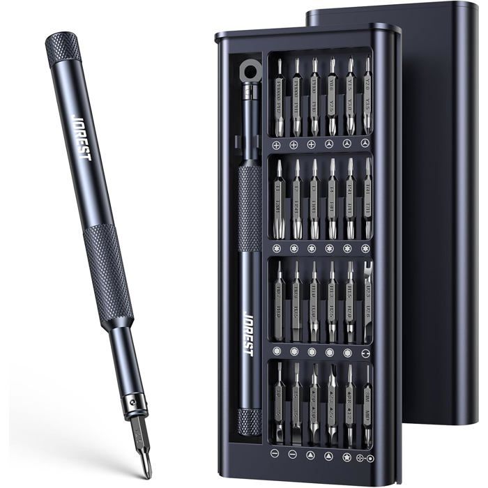 Kit Tournevis Précision 52 en 1 Mini Portable - Embouts Torx Étoile P2/P5 Triwing Y000 - Compatible Mac iPhone Switch PC PS5/4