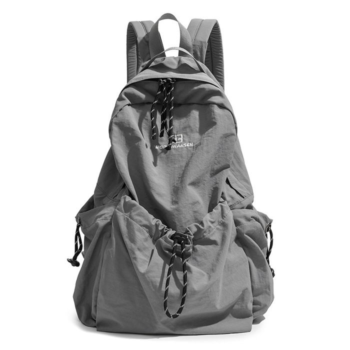 Sac a Dos Voyage - 39x16x25cm - Sac a Dos Femme de Randonnée en Nylon Léger - Gris