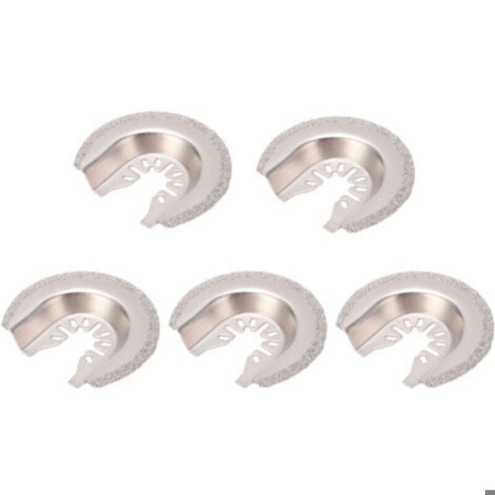 Jeu de 5 lames de scie oscillantes universelles en carbure de diamant pour lenlèvement de carrelage de coulis de béton et de maç