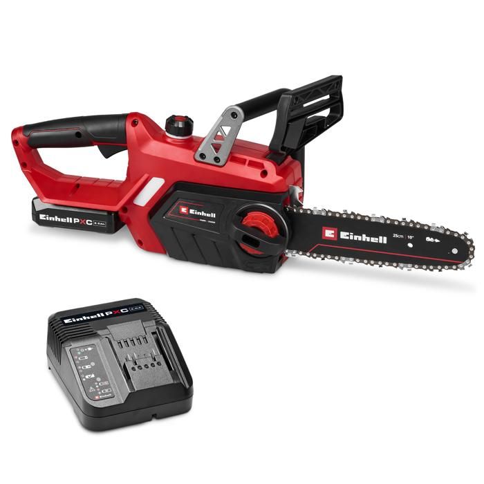Einhell sans fil Tronçonneuse sans fil avec batterie avec chargeur Longueur de lame 250 mm - vue 2