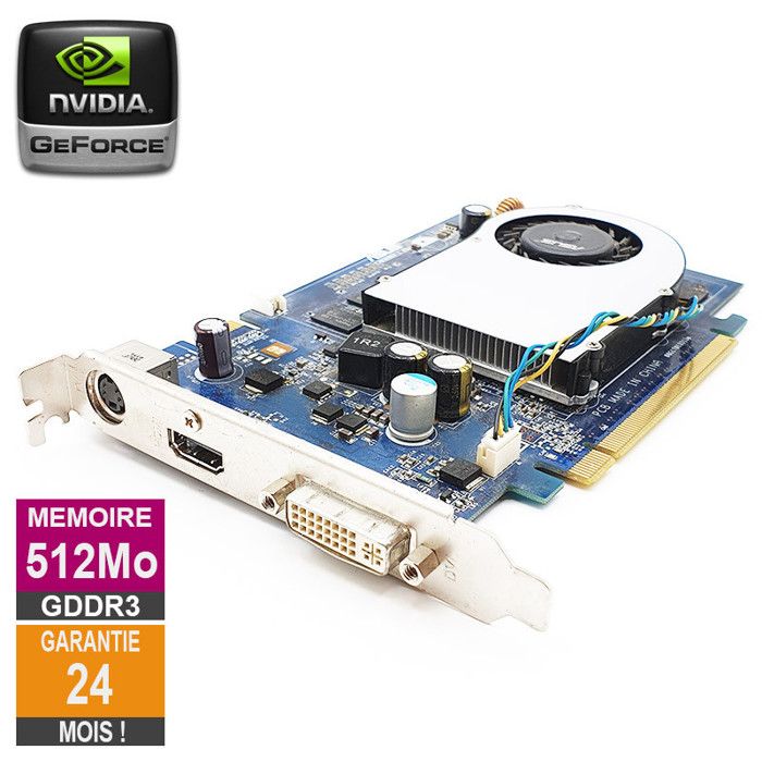 Carte graphique ASUS Nvidia GeForce 8600GT 512Mo GDDR3 PCI e HDMI