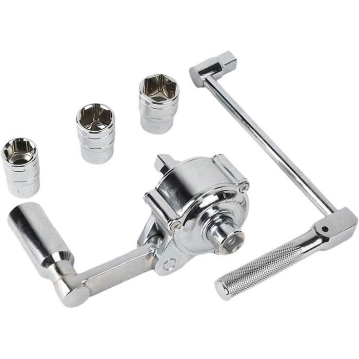 Clé CNC Pour Porte-outils Type ER - Modèles ER16, ER20, ER25, ER32, ER40 - Acier Robuste, Couleur Rouge Et Noir