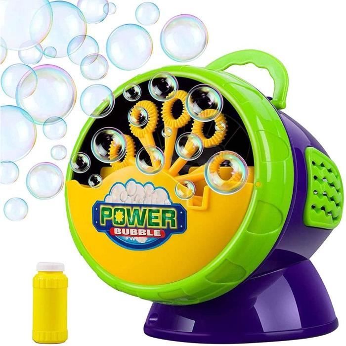 Machine à Bulles Automatique 88 Trous Avec Lumières LED - Jusqu'à 20000 Bulles/min, Idéale Fêtes Et Cadeaux