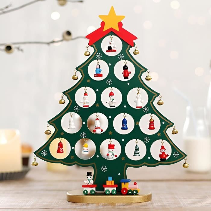 Ensemble De Mini Sapin De Noël En Bois À Faire SoiMême, Sapin De Noël