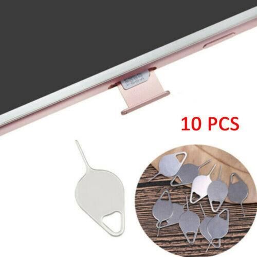 Outil éjection Carte SIM Mirweon - Aiguille, Porte-clés, Compatible Téléphones Et Tablettes, Métal Argenté