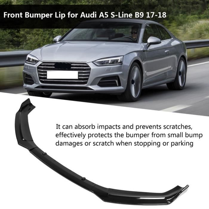 Voiture pare-chocs avant Spoiler Lip Splitter avant pelle pour Audi A5(noir  brillant) - Cdiscount Auto