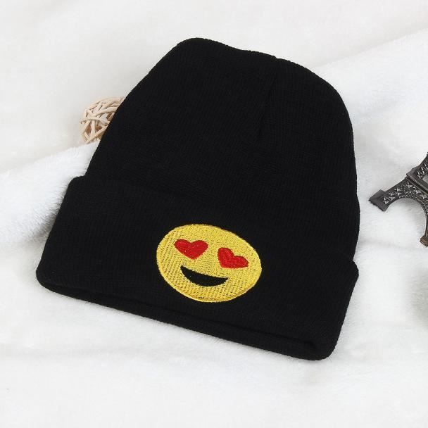 Impression Qq Emoji Bebe Fille Nourrisson Hiver Tricote Chaud Chapeau D Po2984 Cdiscount Pret A Porter