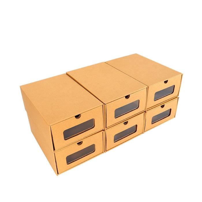 20pcs Boite A Chaussures En Papier Epais Boite De Rangement Avec