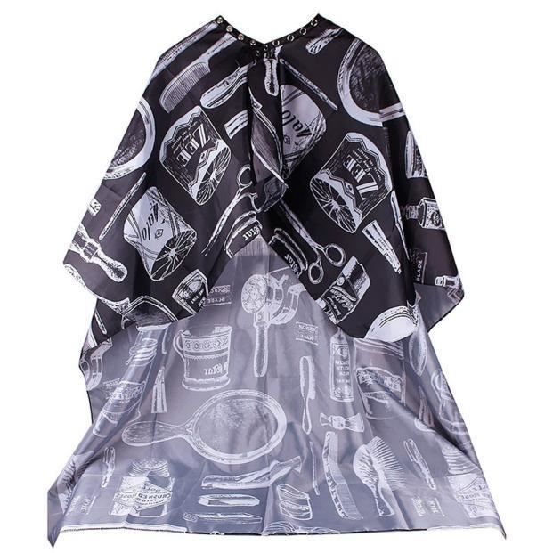 Couper les cheveux Waterproof Salon Tissu Barber Robe Cape Coiffeur ...