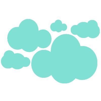 Stickers Nuages Sticker Chambre Bebe En Kit 46 X 30 Cm Menthe Glaciale Achat Vente Stickers Cdiscount