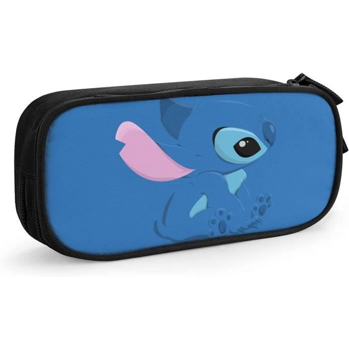 Trousse Stitch Disney - Double Compartiment 21x7x10 Cm - Fournitures Scolaires Enfants Ados - Cadeau