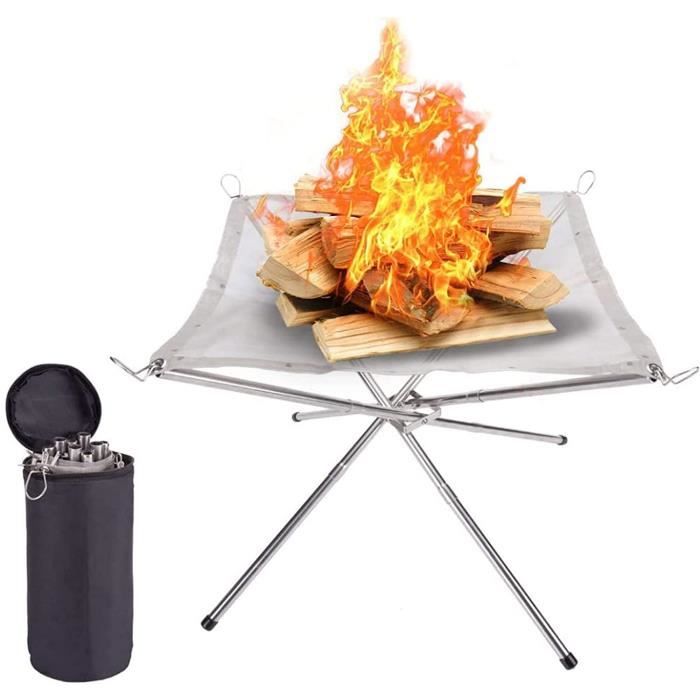 Pliable Exterieur Charbon Grill,Grill Barbecue INOX Utiliser avec 5-10
