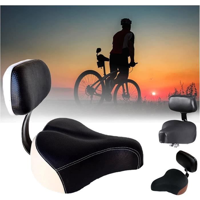 Selle de dossier universelle selle de velo confort extra large siege de velo de selle de velo avec siege de tricycle a dossi 1344 Cdiscount Sport