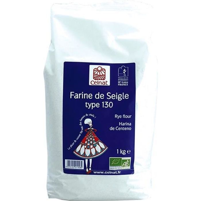 Celnat+Farine de Seigle Type 130 1 kg