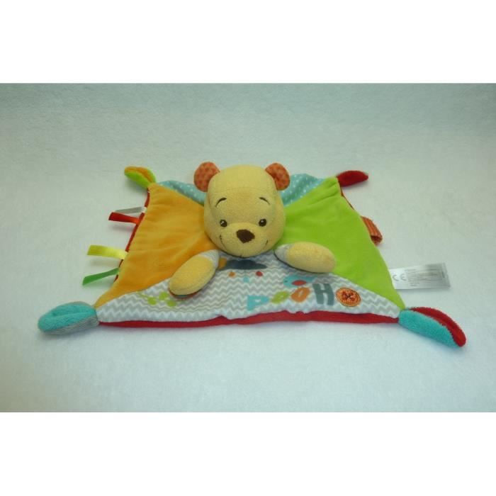 Doudou Ours Plat Winnie L Ourson Ttbe Disney Cdiscount Puericulture Eveil Bebe