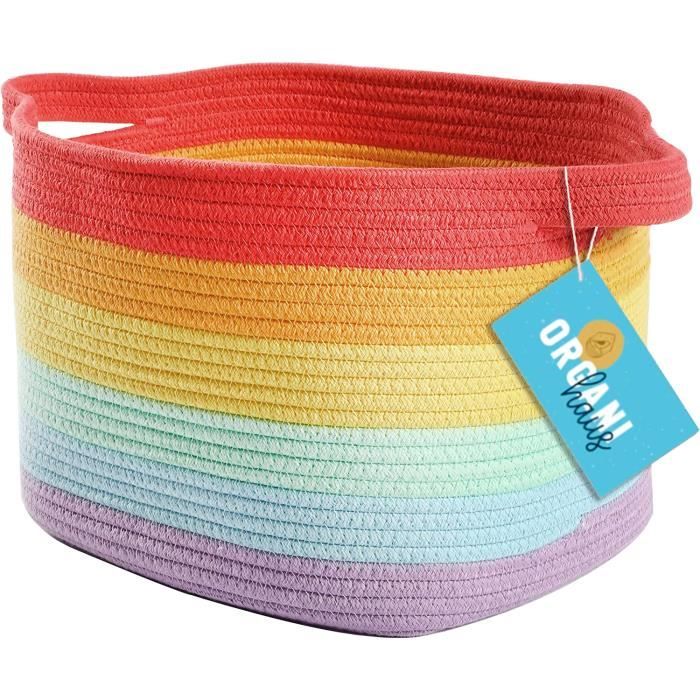 4 Paniers De Rangement En Corde De Coton - 14 à 22 Cm - Empilables, Pour Salle De Bain, Chambre